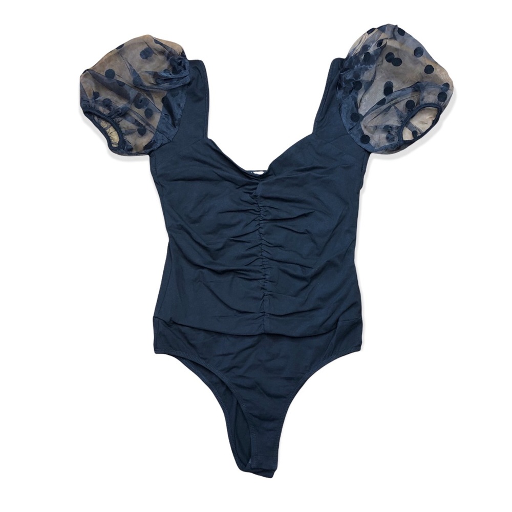 TCEC Black Puff Sleeve Bodysuit - Picture 4 of 4